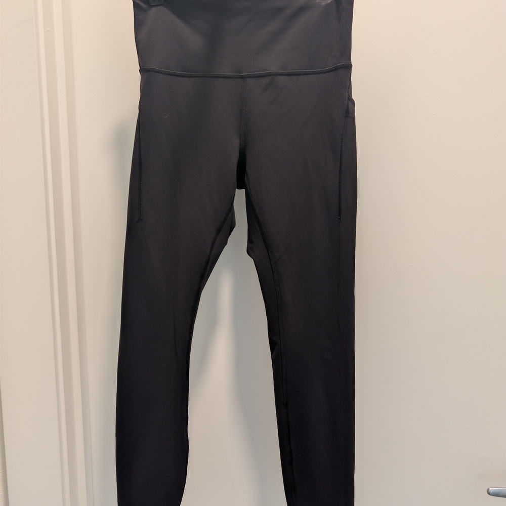 lululemon athletica Black High-Waist Leggings with Side Pockets